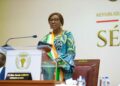 Kandia Kamissoko Camara lors de l’ouverture de la deuxième session ordinaire 2026 du Sénat à Yamoussoukro.