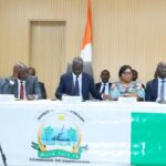 Adama Bictogo lors de la mise en place de la nouvelle coordination des comités de salubrité de Yopougon.