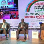 Paulin Claude Danho lors de la Conférence internationale sur la mobilité durable et le climat CIMDC 2026 à Abidjan.