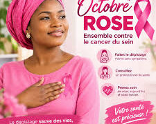 Campagne Octobre Rose consacrée au dépistage du cancer du sein en Côte d’Ivoire.