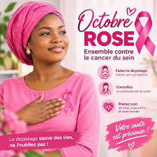 Campagne Octobre Rose consacrée au dépistage du cancer du sein en Côte d’Ivoire.